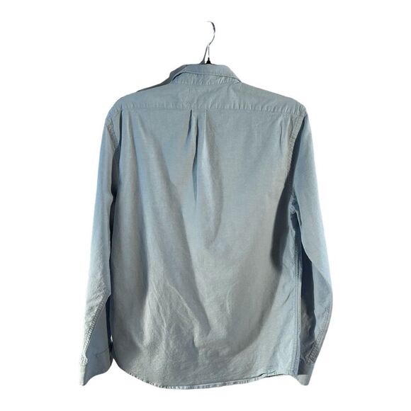 Old Navy The Oxford Shirt Men’s Blue Long Sleeve Button Down  Size MEDIUM - Picture 5 of 14